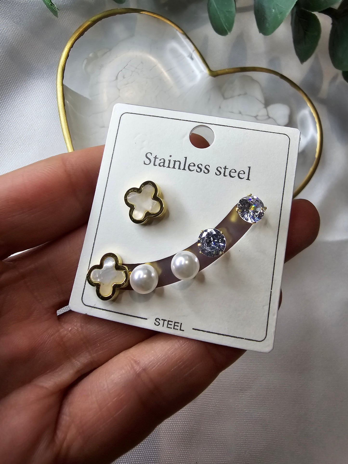 Edelstahl Ohrstecker