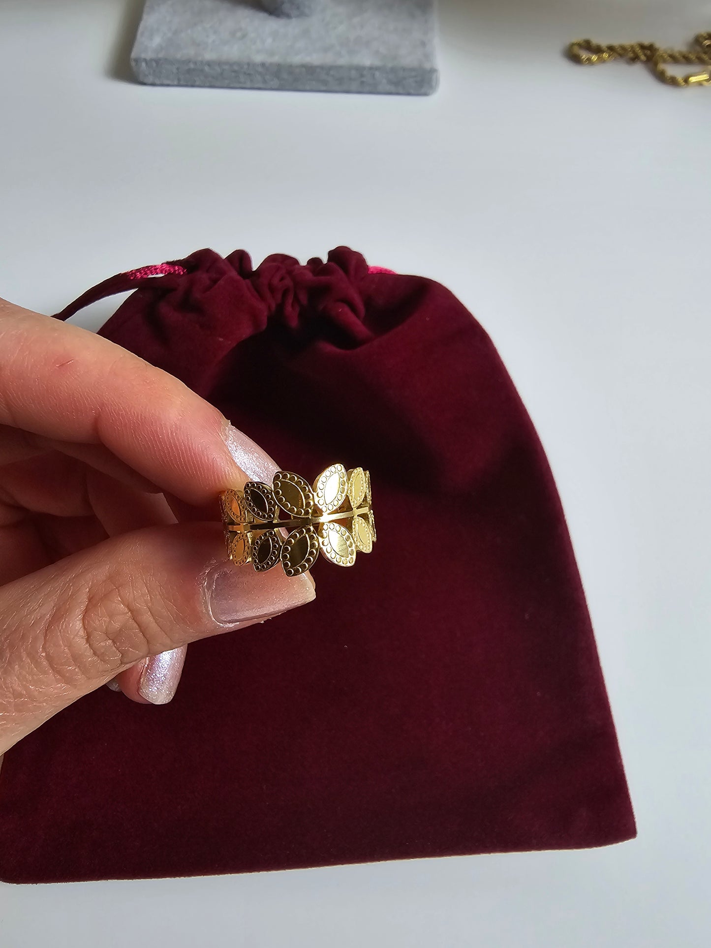 Burma Ring Edelstahlring