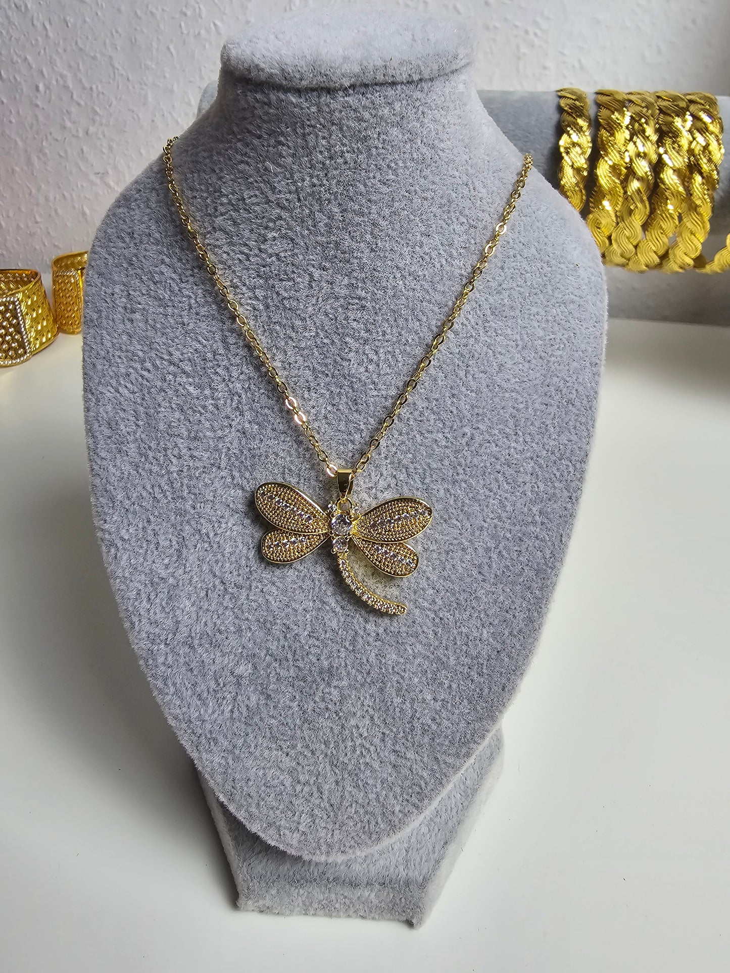 Edelstahlkette Libelle