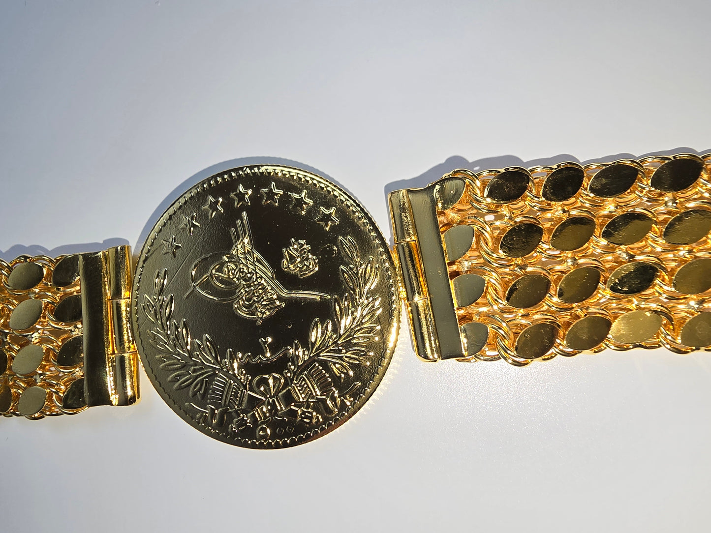 Tuğra Armkette 22 Karat vergoldet