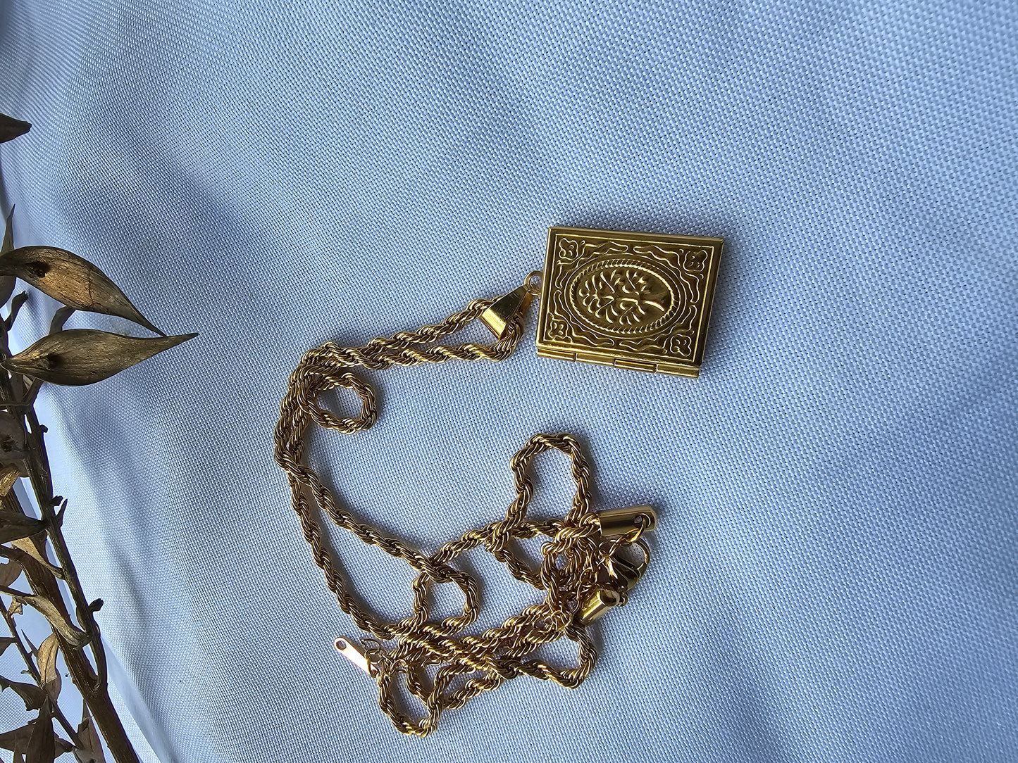 Amulettkette Fotokette Edelstahlkette