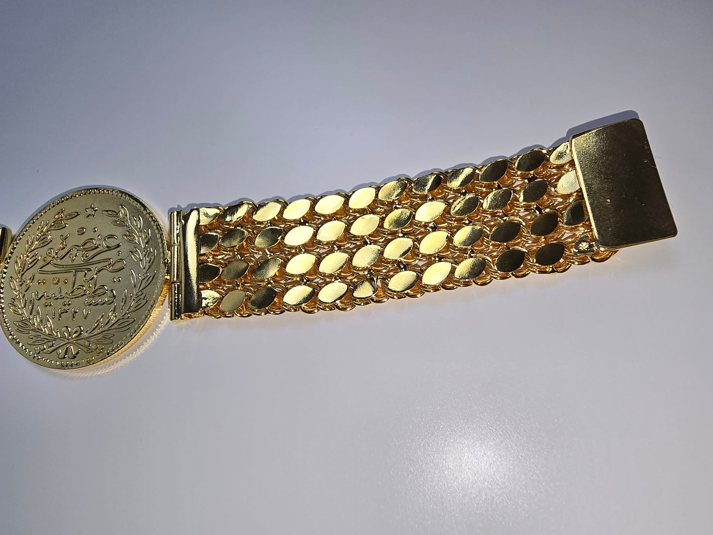 Tuğra Armkette 22 Karat vergoldet