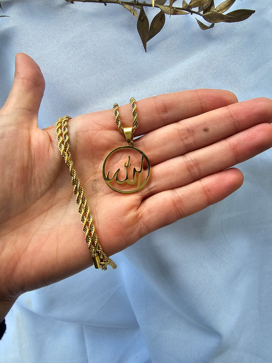 Allahkette Edelstahlkette