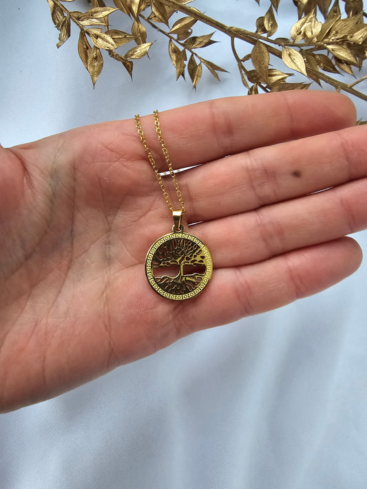 Lebensbaumkette Edelstahlkette