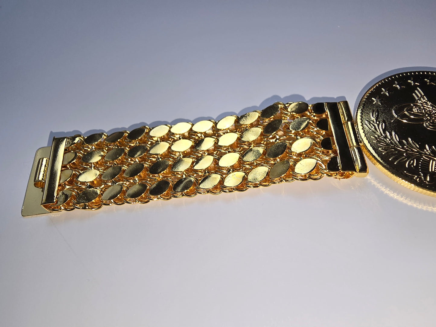 Tuğra Armkette 22 Karat vergoldet