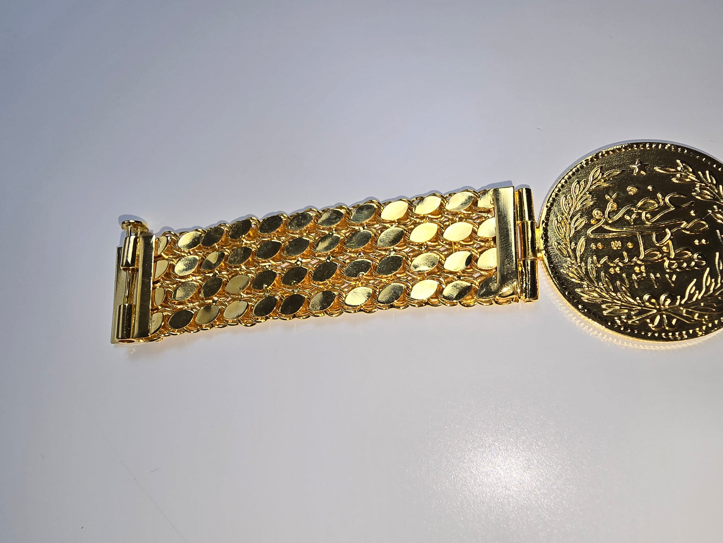 Tuğra Armkette 22 Karat vergoldet