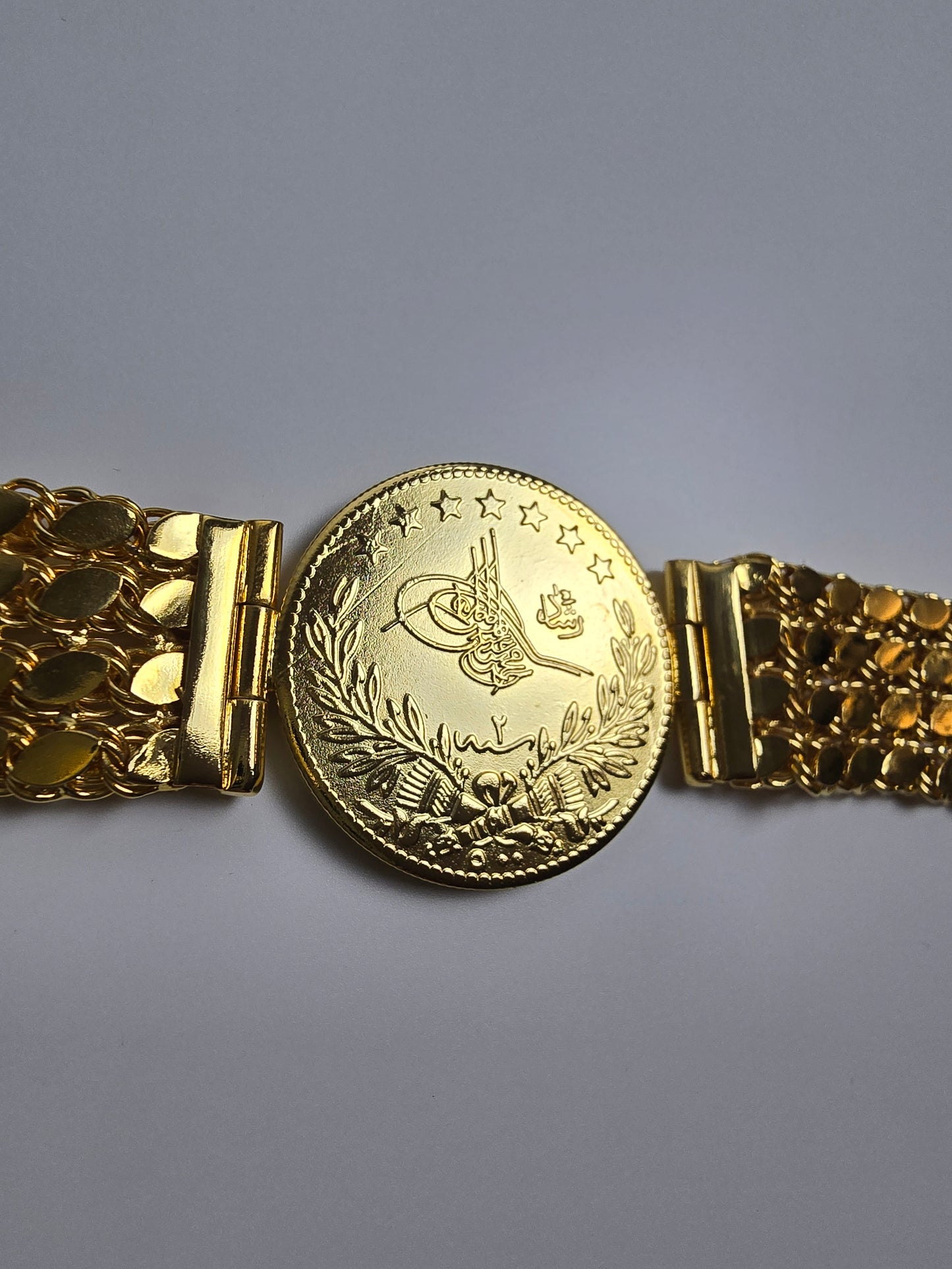 Tuğra Armkette 22 Karat vergoldet